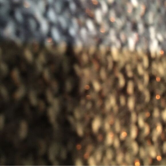 Authentic DKNY COPPER GLITTER BABY DOLL SWEATER! So cute - Picture 5 of 9